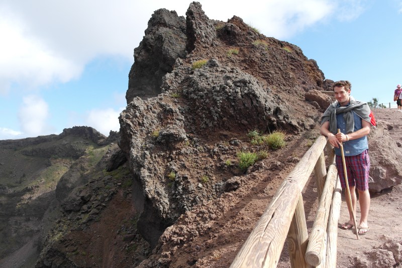 On top of Mount Vesuvius