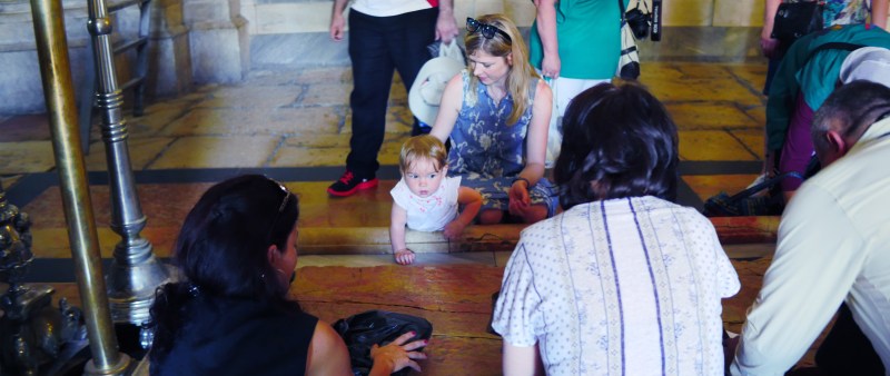 Stone of The Anointing Church of the Holy Sepulchre Jerusalem
